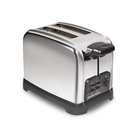 Razoredge 7.63 x 6.89 x 11.1 in. Stainless Steel 2 Slot Toaster, Black & Silver RA2515657